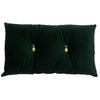 Paoletti Pineapple Velvet 30cm x 50cm Filled Boudoir Emerald Green