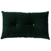 Paoletti Pineapple Velvet 30cm x 50cm Filled Boudoir Emerald Green
