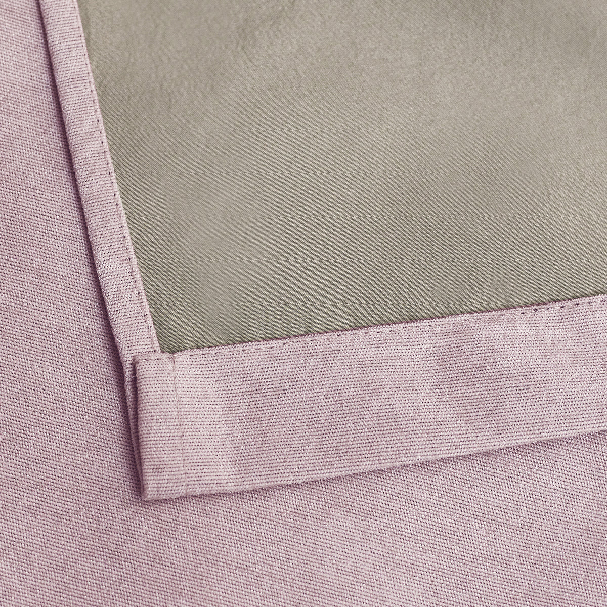 Chenille Triple Woven Ready Made Blackout Pencil Pleat Curtains Pink
