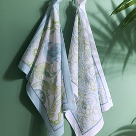 Laurence Llewelyn-Bowen Palm Court 2 Pack 50cmx70cm Tea Towel Green