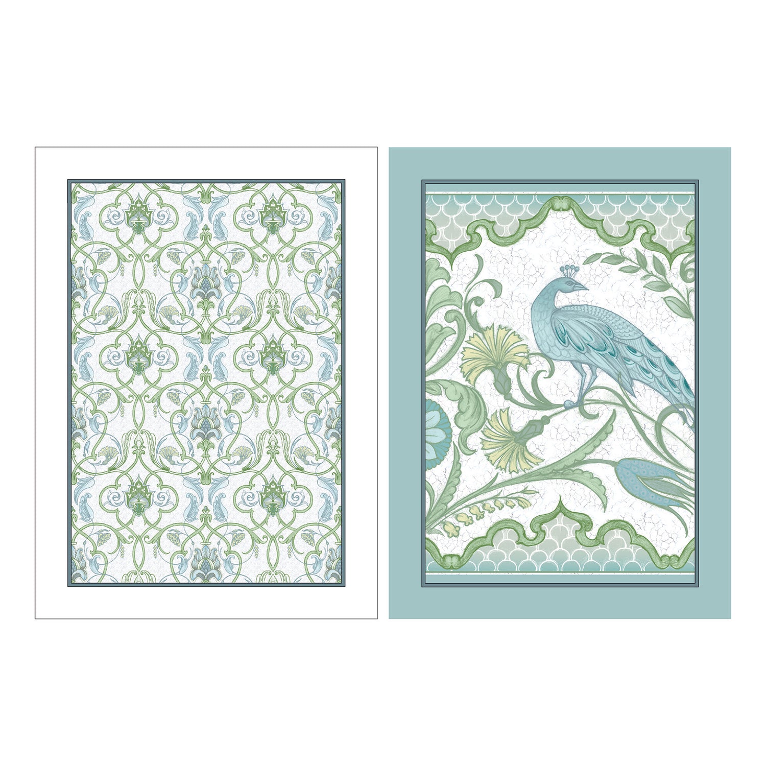 Laurence Llewelyn-Bowen Palm Court 2 Pack 50cmx70cm Tea Towel Green