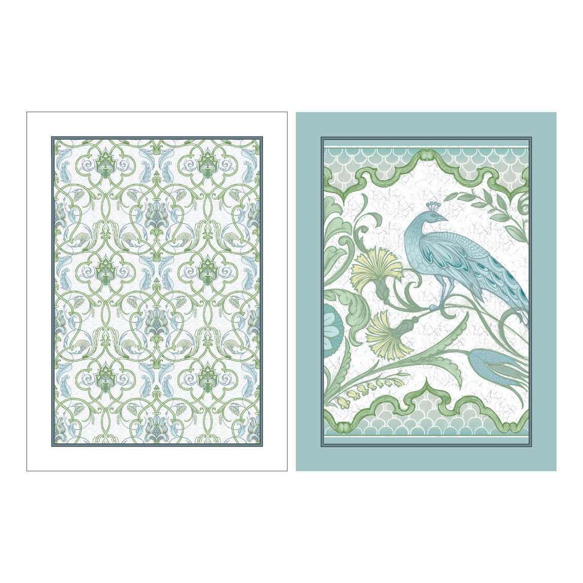Laurence Llewelyn-Bowen Palm Court 2 Pack 50cmx70cm Tea Towel Green