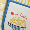 Ulster Weavers Pasta Lovers Club Double Oven Glove Yellow