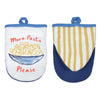 Ulster Weavers Pasta Lovers Club Pair of Microwave Mitts Yellow
