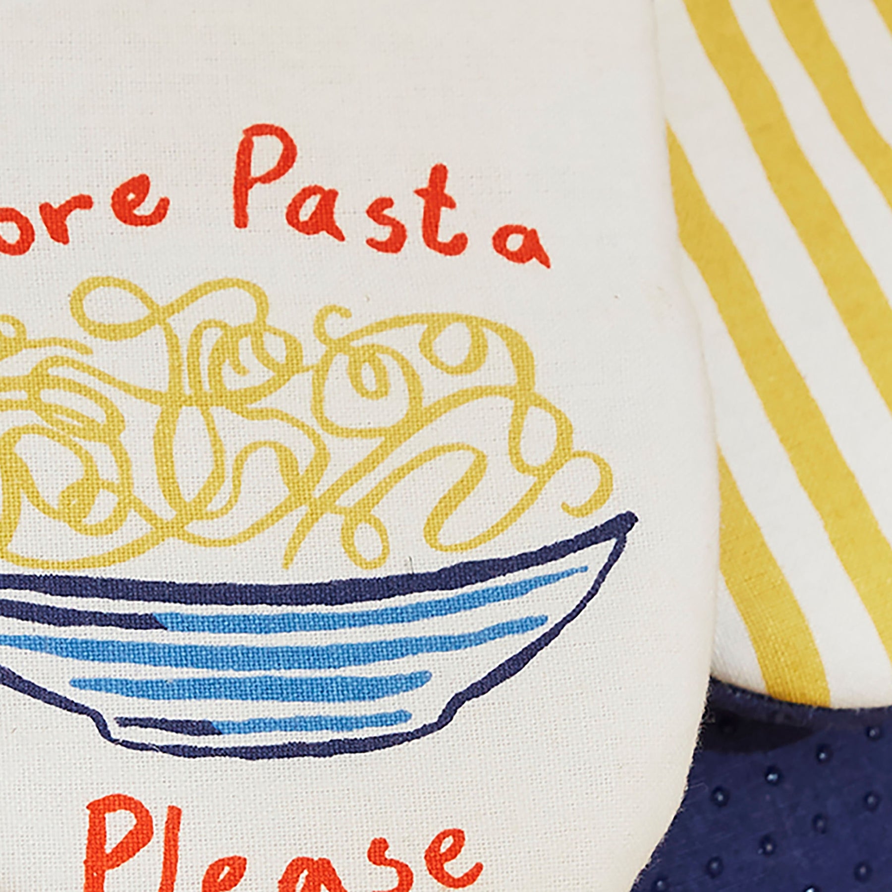 Ulster Weavers Pasta Lovers Club Pair of Microwave Mitts Yellow