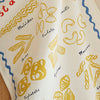 Ulster Weavers Pasta Lovers Club Guide Cotton Tea Towel Yellow