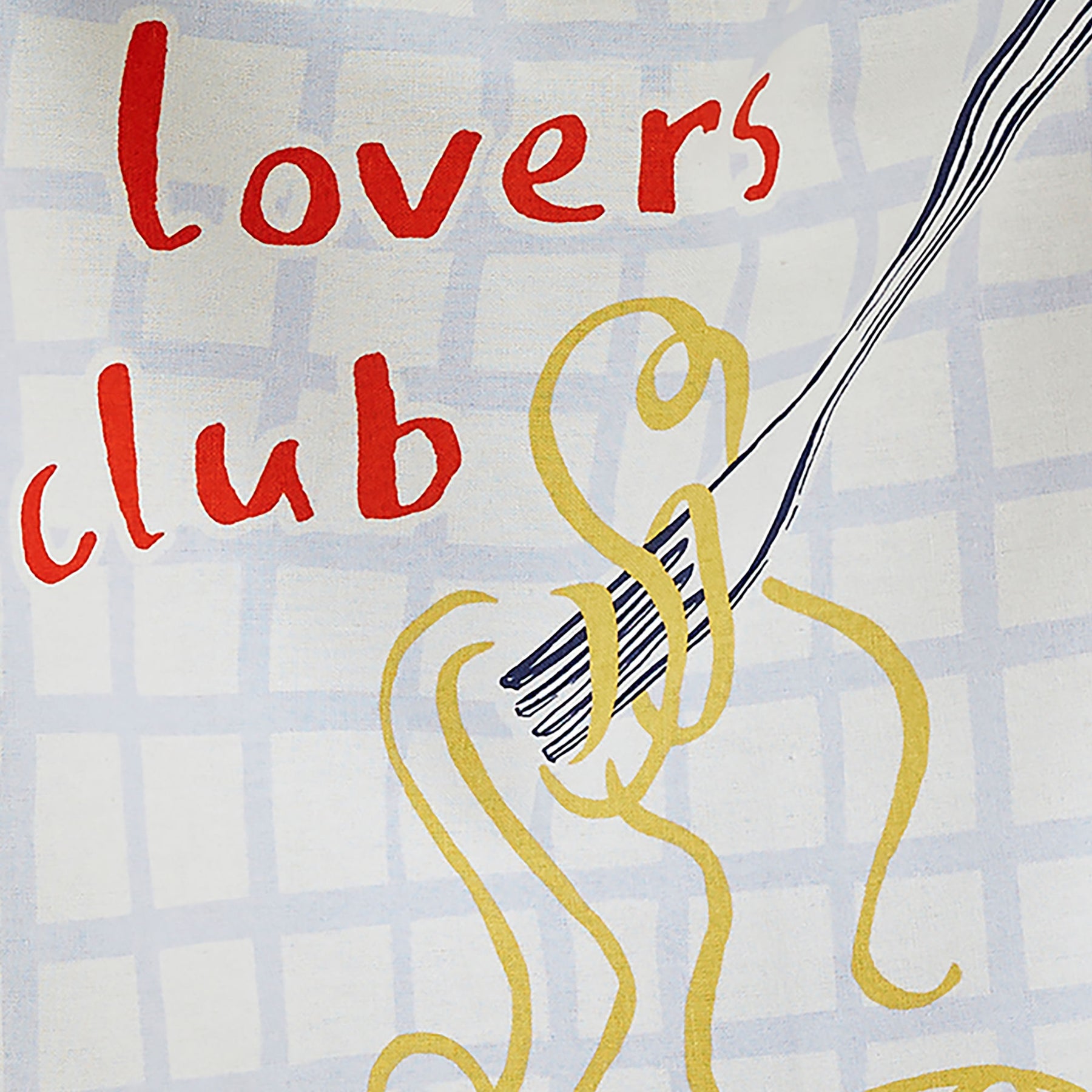 Ulster Weavers Pasta Lovers Club Cotton Tea Towel Yellow