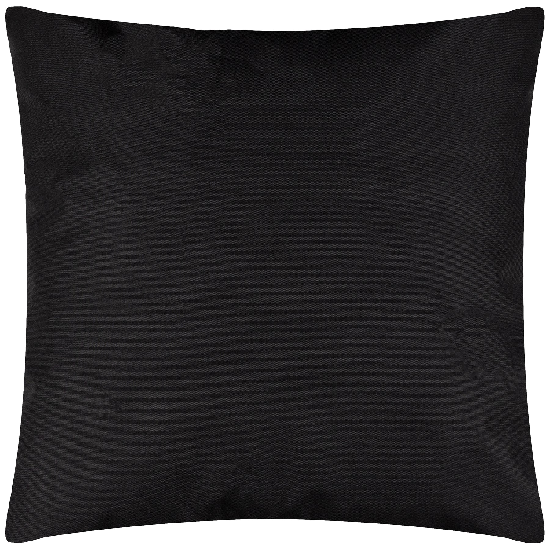 Plain Outdoor Filled Cushion 55cm x 55cm Black