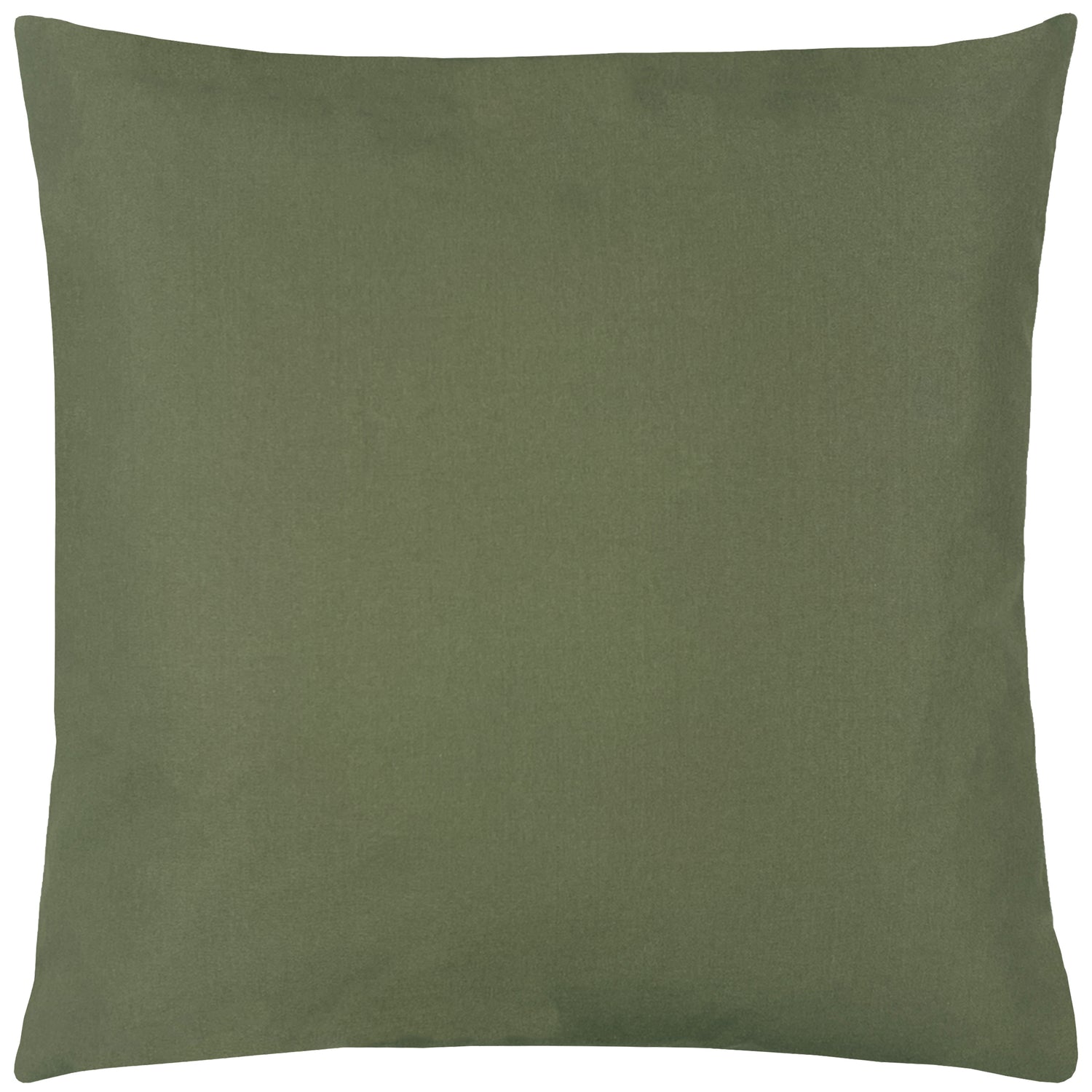 Plain Outdoor Filled Cushion 55cm x 55cm Olive