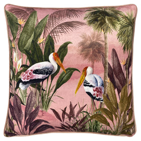 Platalea Botanical Filled Cushion 43cm x 43cm Pink