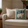 Furn Polar Bear Tufted 45cm x 45cm Filled Cushion Frosty Blue