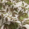 Pomegranate Floral Jacquard Ready Made Pencil Pleat Curtains Green