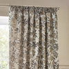 Pomegranate Floral Jacquard Ready Made Pencil Pleat Curtains Natural