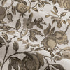 Pomegranate Floral Jacquard Ready Made Pencil Pleat Curtains Natural