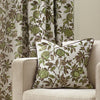 Pomegranate Floral Jacquard Filled Cushion 50cm x 50cm Green