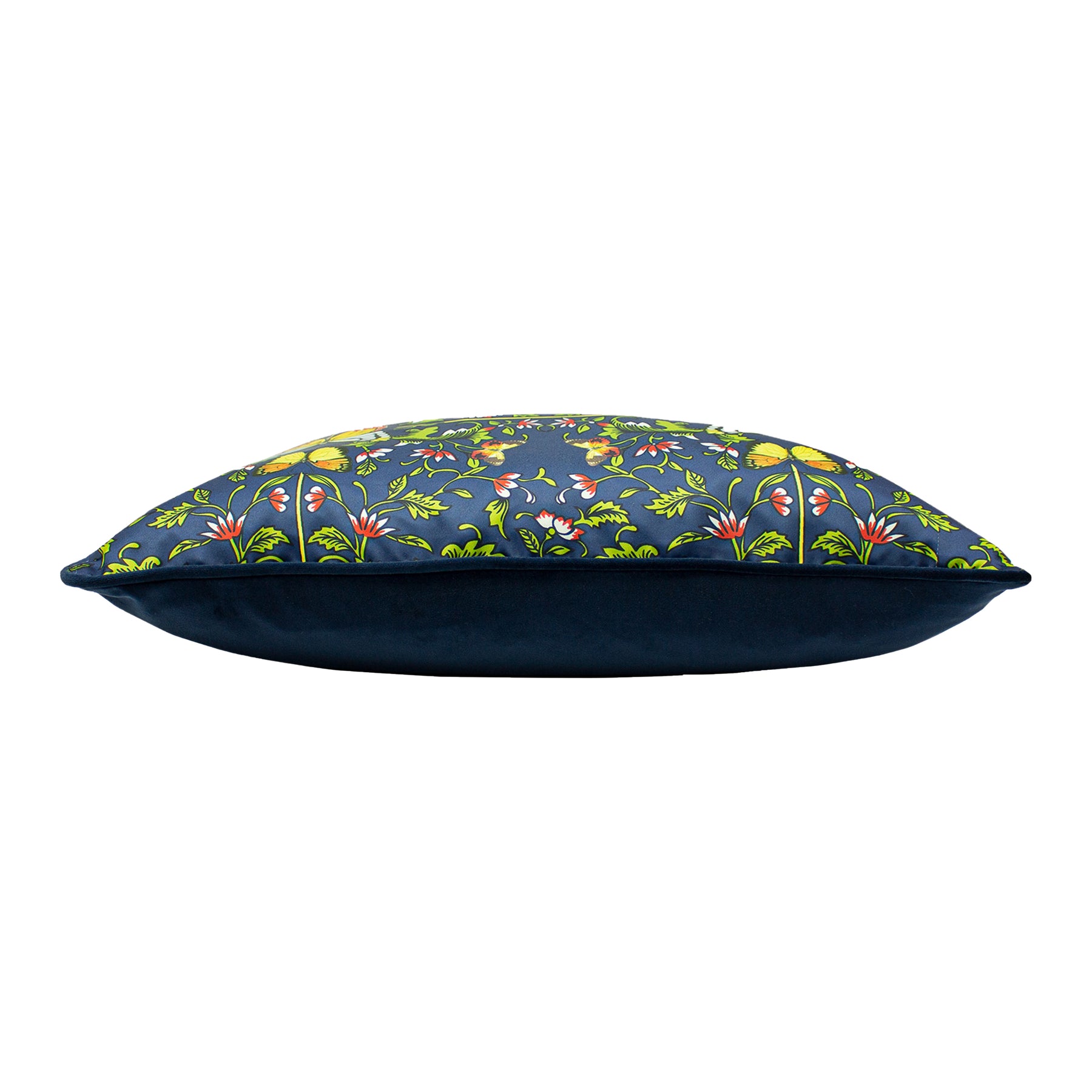 Paoletti Potage Botanical Printed 50cm x 50cm Filled Cushion Navy