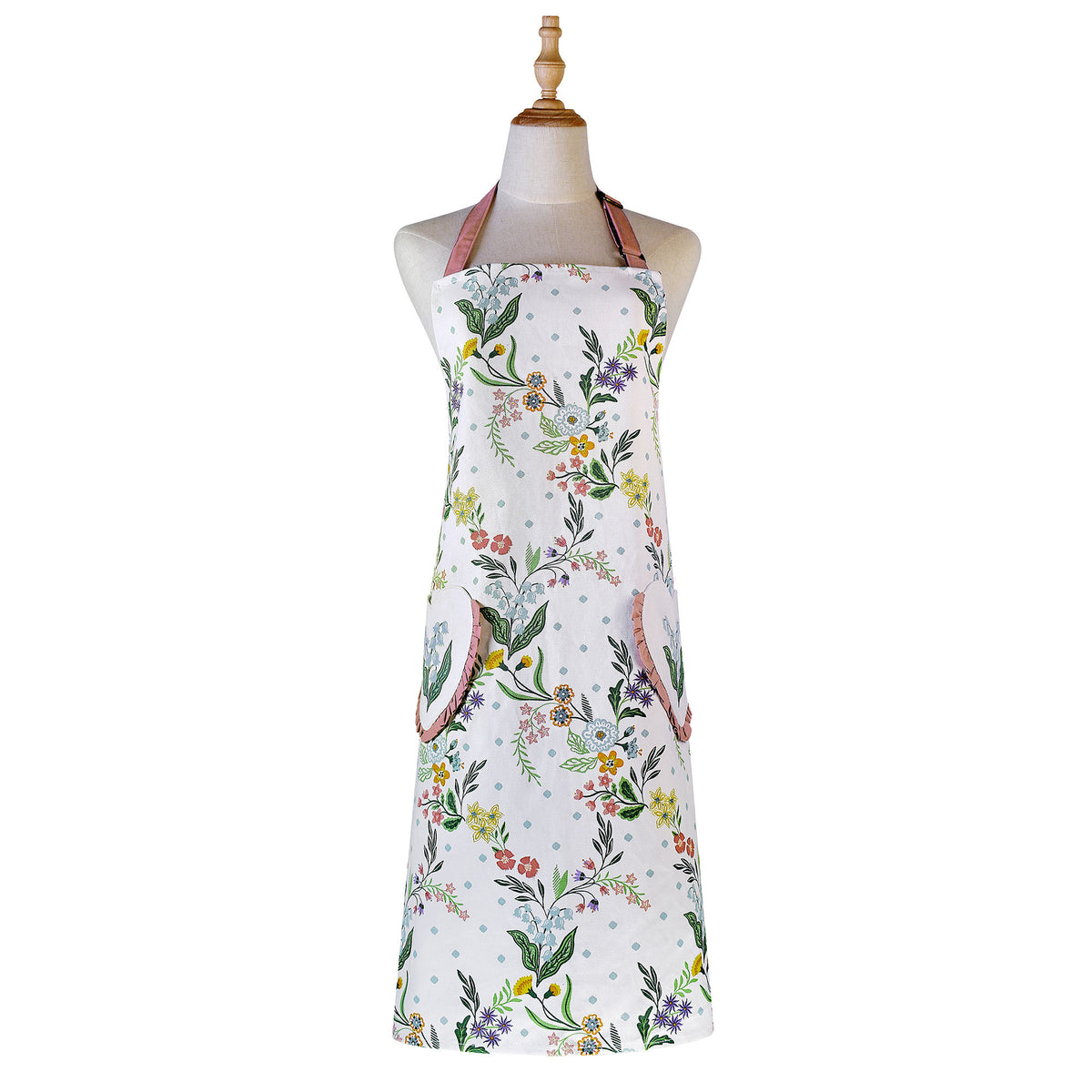 Ulster Weavers Petals and Prose Cotton Apron Pink
