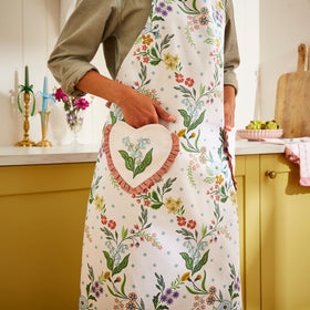 Ulster Weavers Petals and Prose Cotton Apron Pink