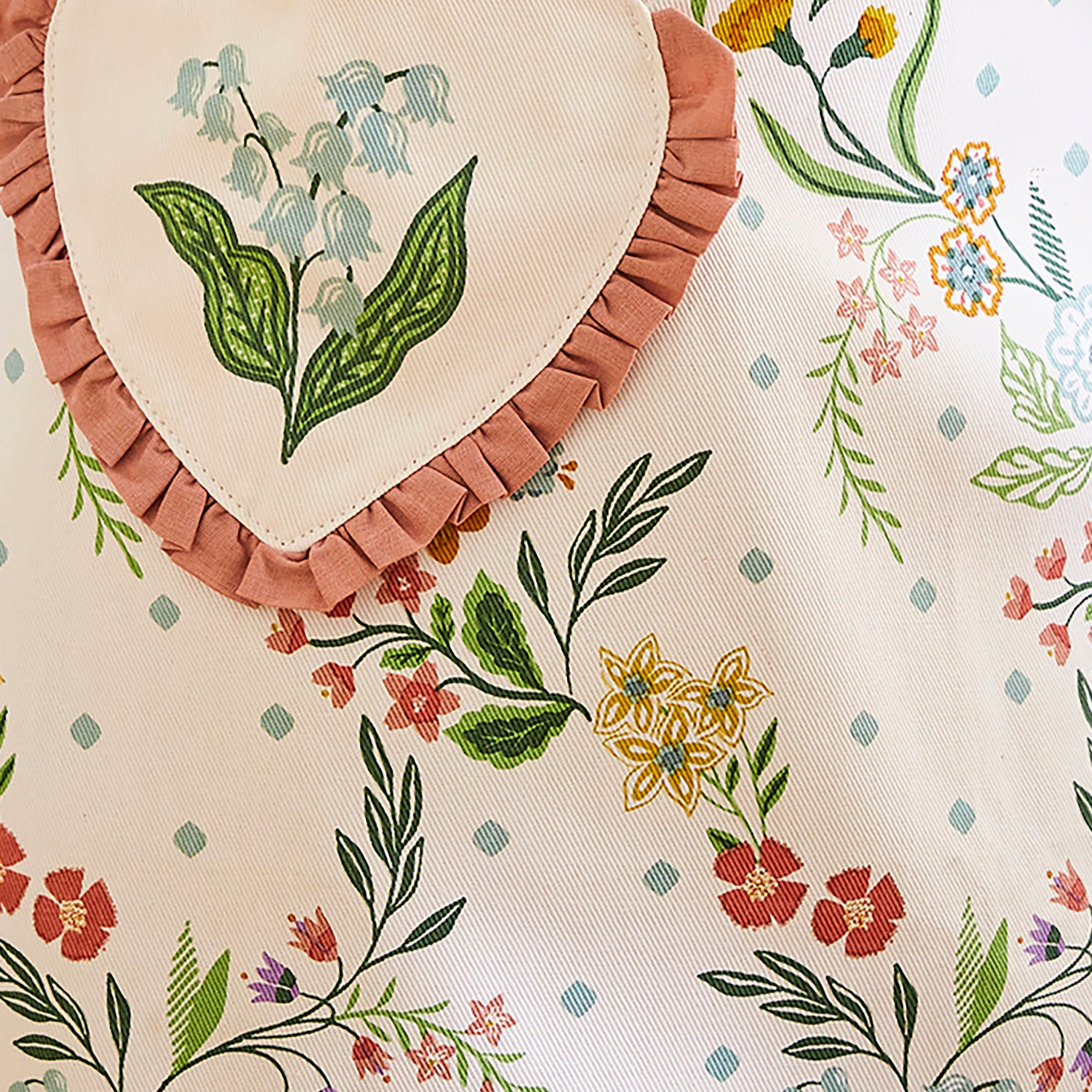 Ulster Weavers Petals and Prose Cotton Apron Pink