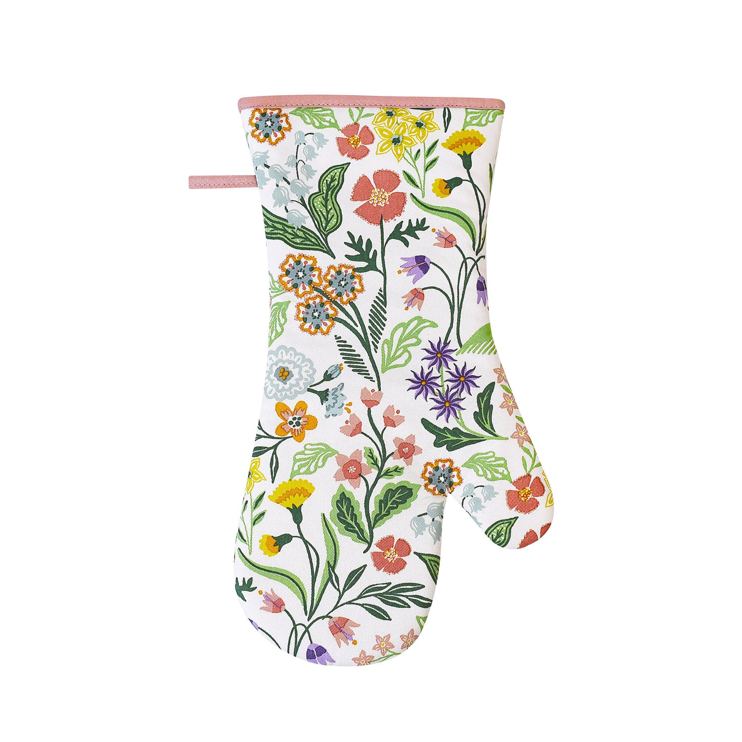 Ulster Weavers Petals and Prose Thermal Gauntlet Oven Glove Pink