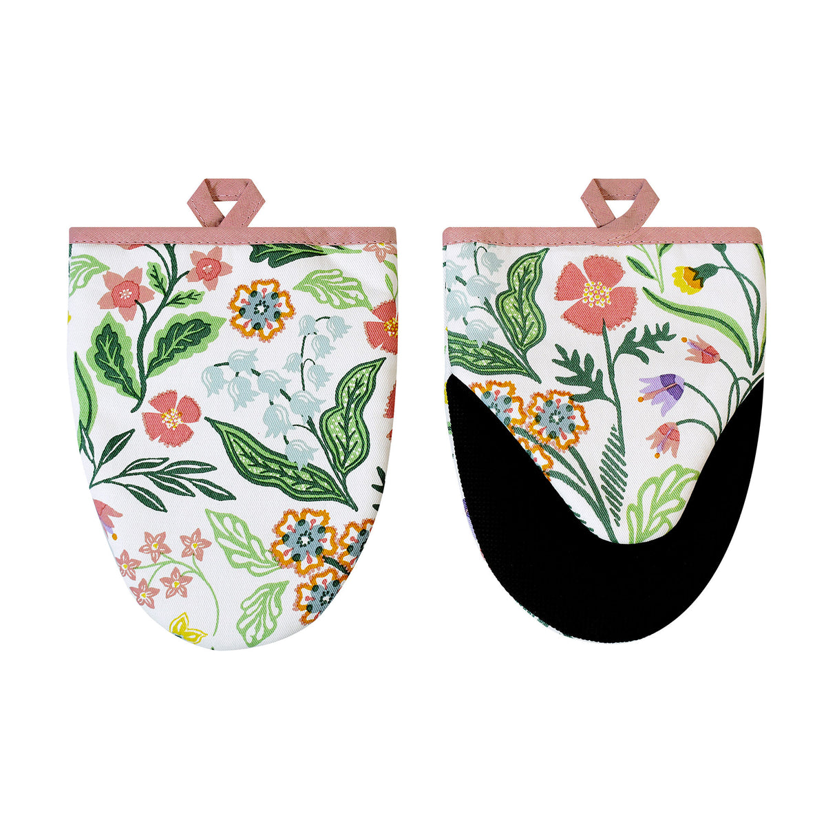Ulster Weavers Petals and Prose Pair of Microwave Mitts Pink