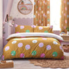 Peter Rabbit Dotty Spotted Reversible Duvet Cover Bedding Set Ochre