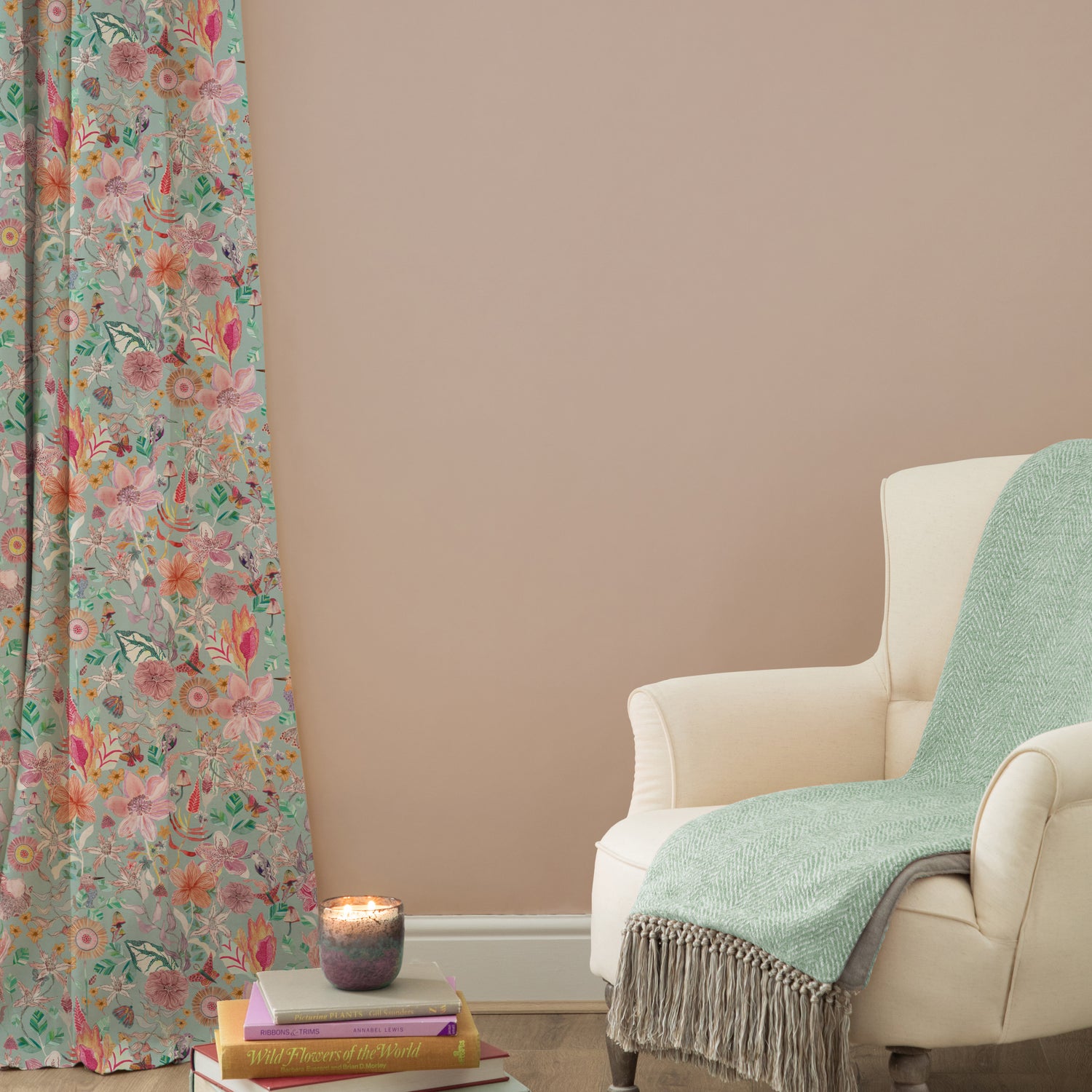 Voyage Maison Primrose Fabric Duck Egg Blue