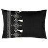 furn. Pritta Cotton Embroidered Tasselled 40cm x 60cm Filled Boudoir Black