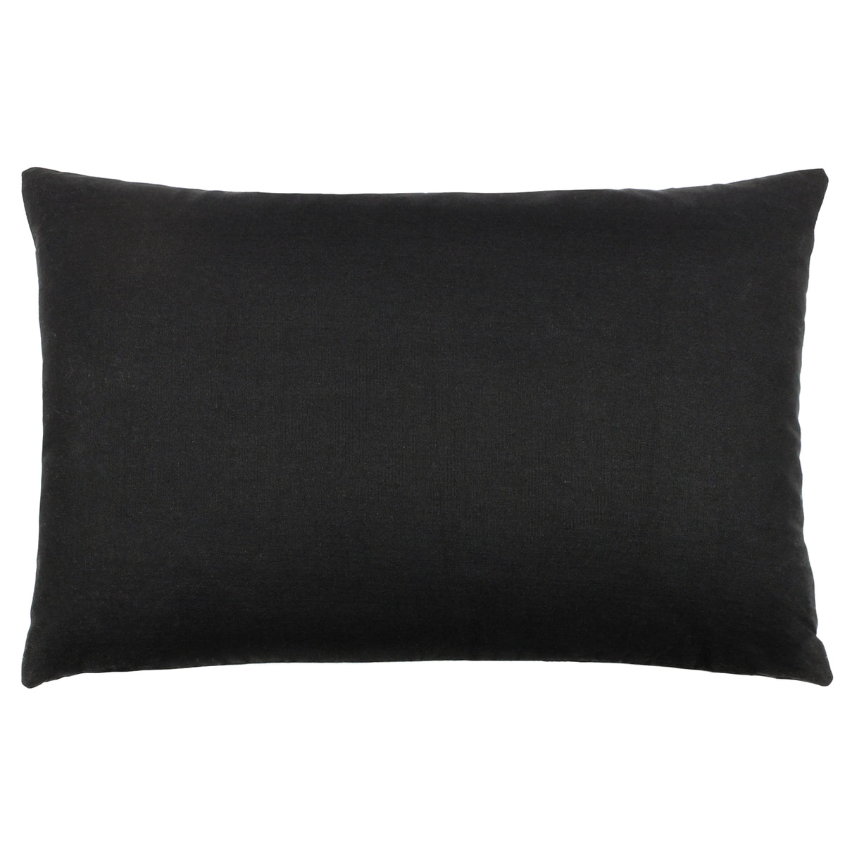 furn. Pritta Cotton Embroidered Tasselled 40cm x 60cm Filled Boudoir Black