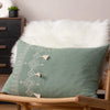 furn. Pritta Cotton Embroidered Tasselled 40cm x 60cm Filled Boudoir Eucalyptus
