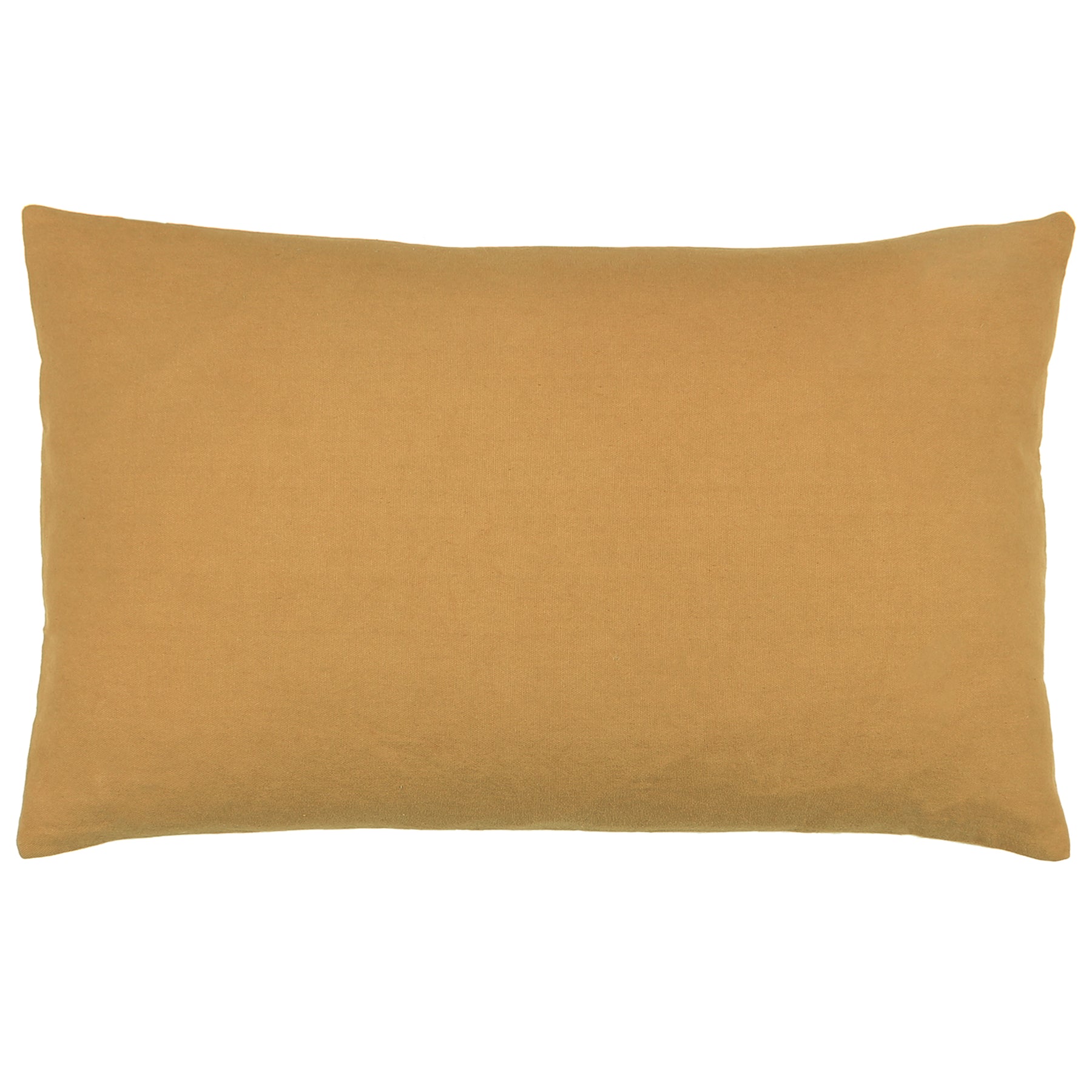 furn. Pritta Cotton Embroidered Tasselled 40cm x 60cm Filled Boudoir Mustard