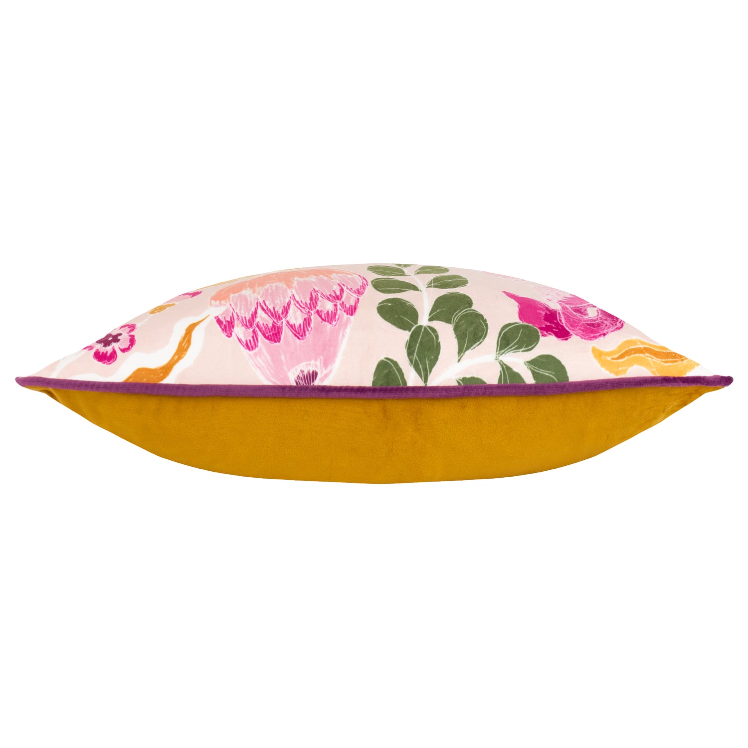 Furn Protea Floral Filled Cushion 30cm x 50cm Pink