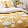 Peter Rabbit Sleepy Head Reversible Duvet Cover Bedding Set Ochre