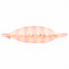 Furn Palm Royale Stripe Ruffle Printed Outdoor Filled Cushion 50cm x 50cm Pink Yellow