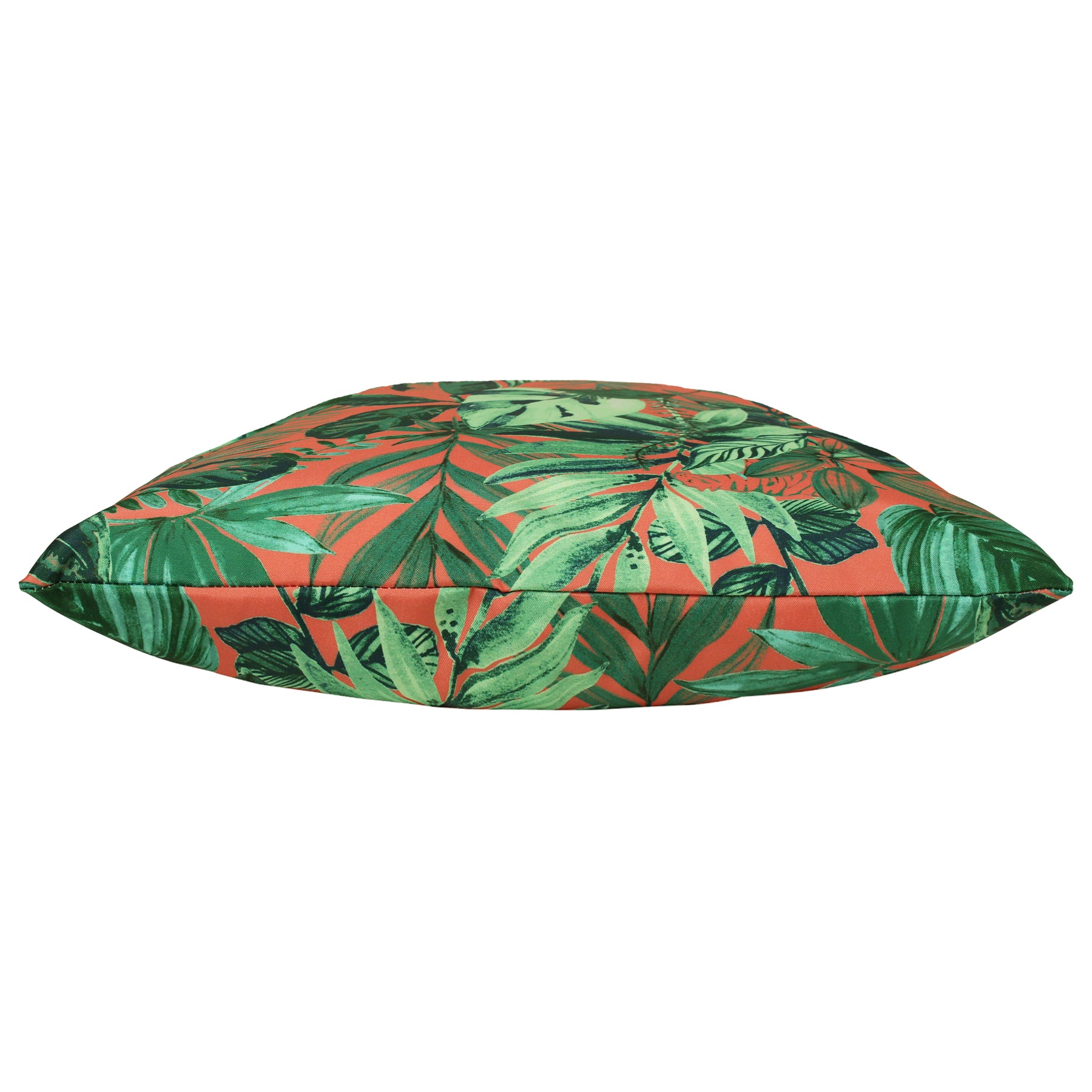Psychedelic Jungle Tropical Outdoor Filled Cushion 43cm x 43cm Coral