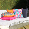 Psychedelic Jungle Tropical Outdoor Filled Cushion 43cm x 43cm Multi