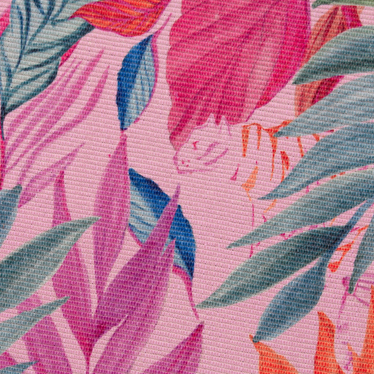 Psychedelic Jungle Outdoor Indoor Washable 120cm x 170cm Rug Pink