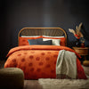 Furn Pumpkin Tufted 100% Cotton Duvet Cover Bedding Set Spice