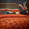 Furn Pumpkin Tufted 100% Cotton Duvet Cover Bedding Set Spice