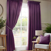 Madison Ready Made Pencil Pleat Curtains Purple