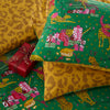 Purrfect Christmas Festive Junior Childrens Bedding Green Gold