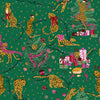 Purrfect Christmas Festive Junior Childrens Bedding Green Gold