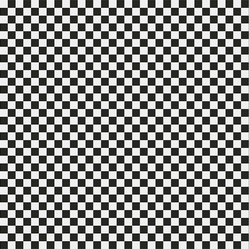 Chef's Check PVC Fabric Black