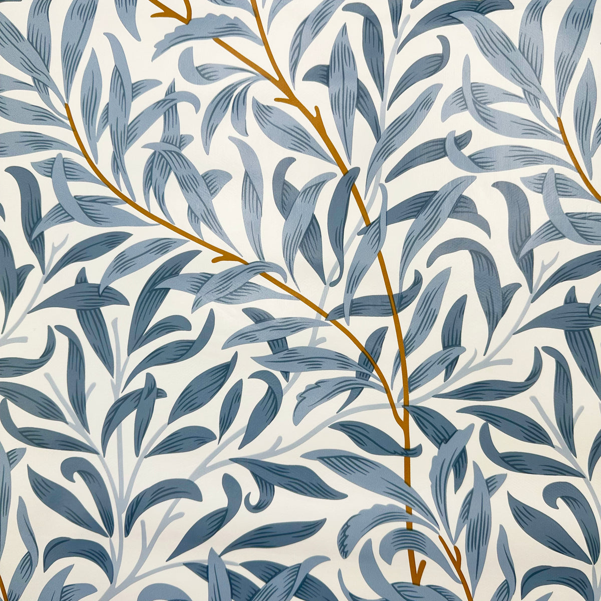 Willow Bough PVC Fabric Blue