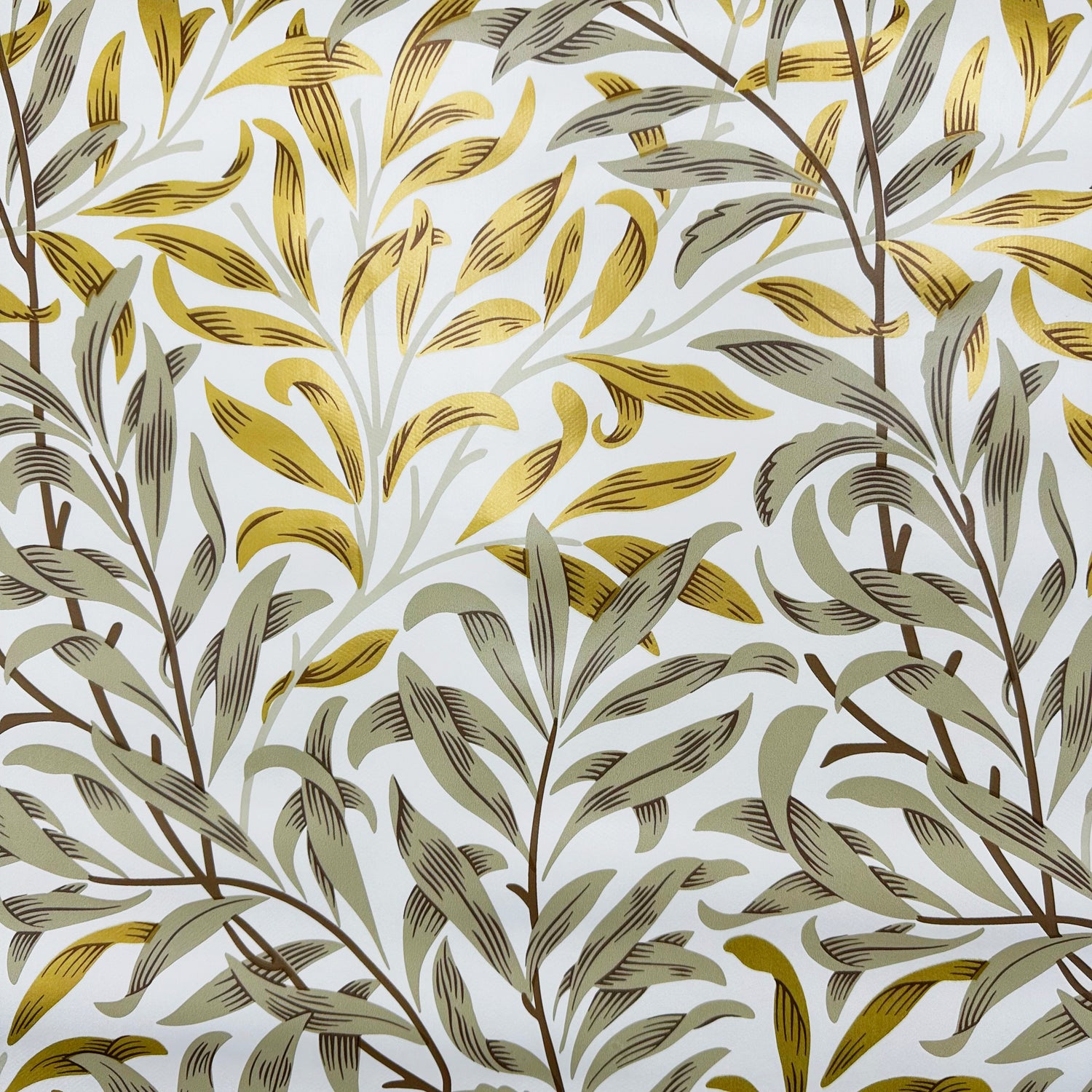 Willow Bough PVC Fabric Gold