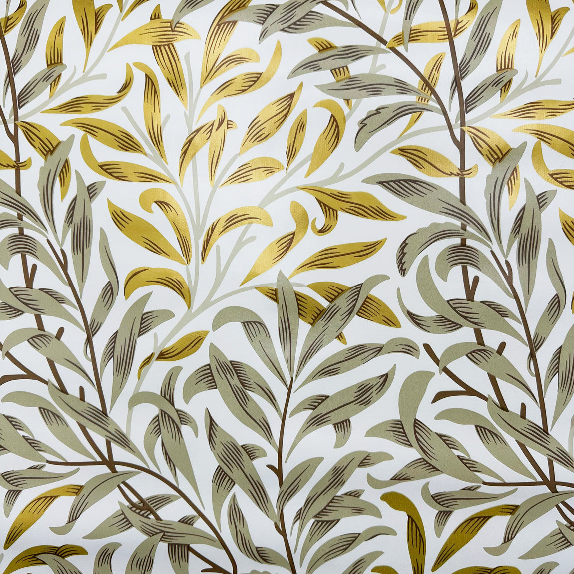 Willow Bough PVC Fabric Gold