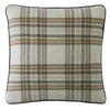 Laura Ashley Padbury Check 45cm x 45cm Filled Cushion Olive