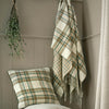 Laura Ashley Padbury Check 150cm x 200cm Throw Olive