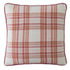 Laura Ashley Padbury Check 45cm x 45cm Filled Cushion Russet