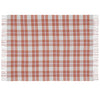 Laura Ashley Padbury Check 150cm x 200cm Throw Russet